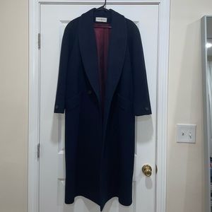 Jones New York Navy Wool Coat